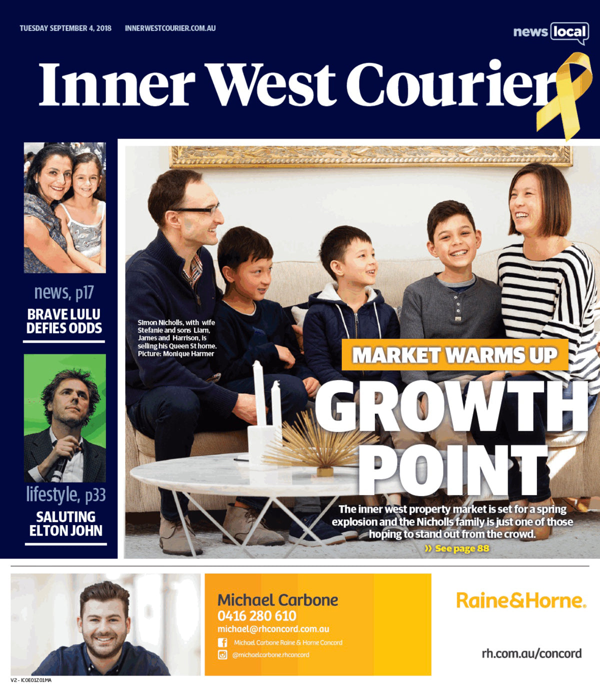Feature in Inner West Courier