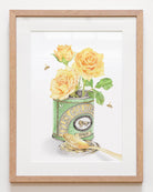 Framed A Spoonful of Sunshine art print by Carmen Hui in natural oak frame