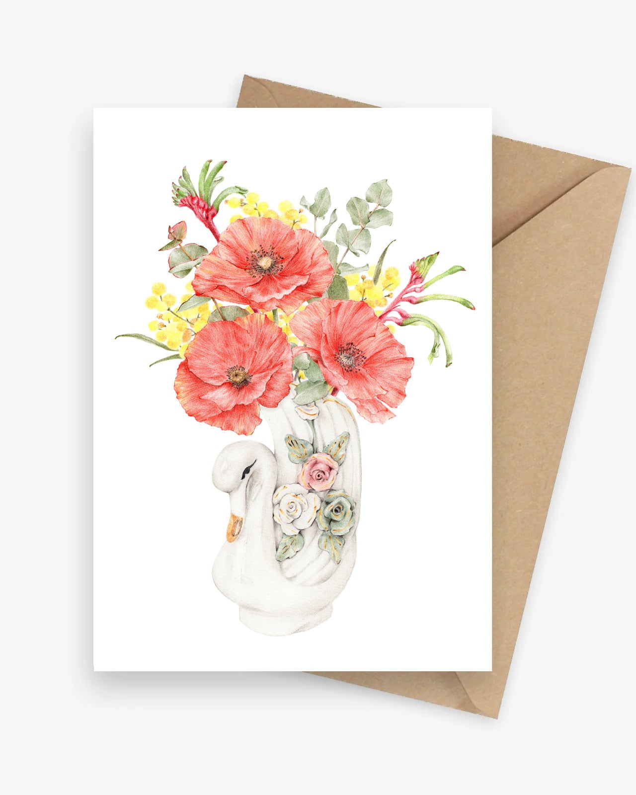 Dancing with Swans Get Well Card