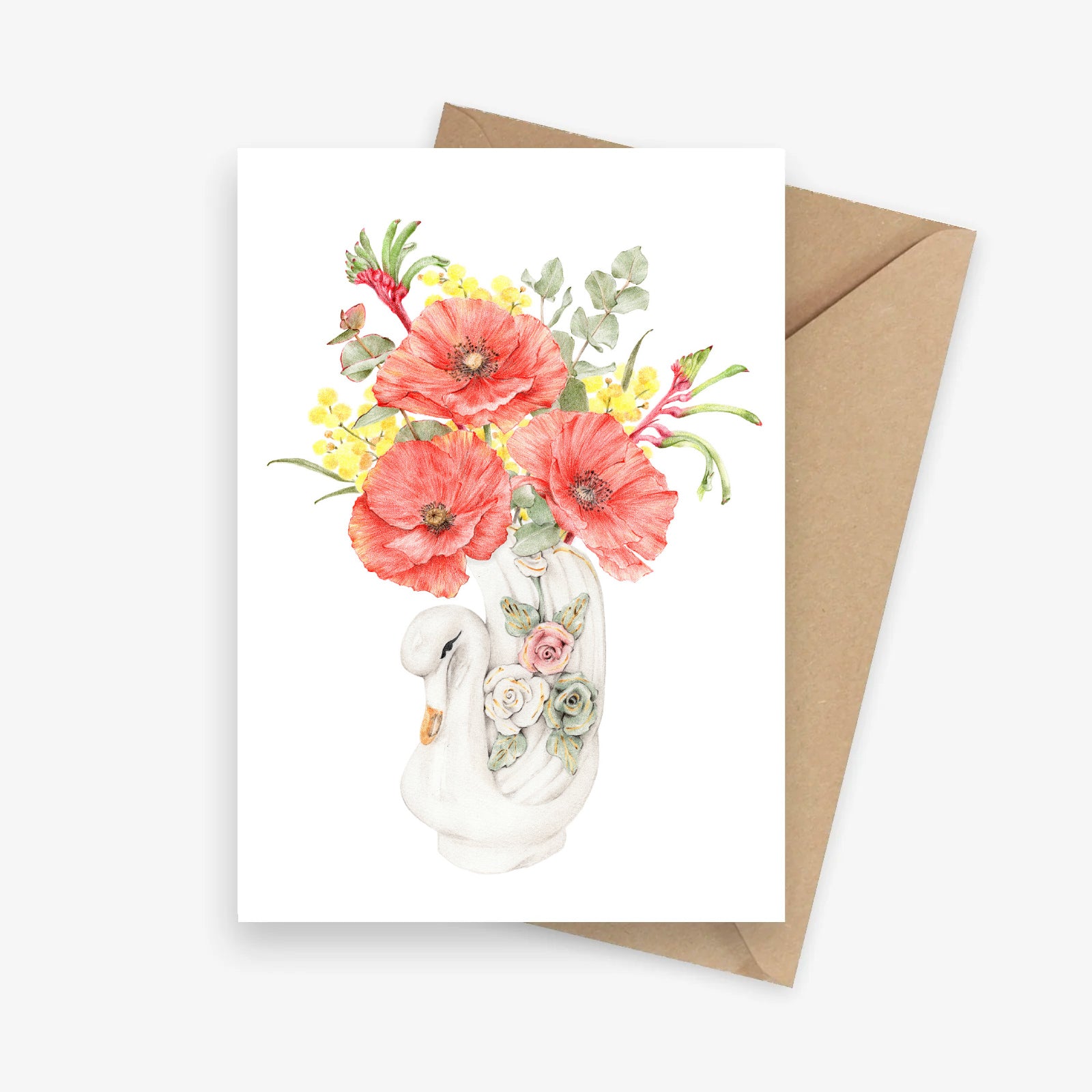 Dancing with Swans Get Well Card