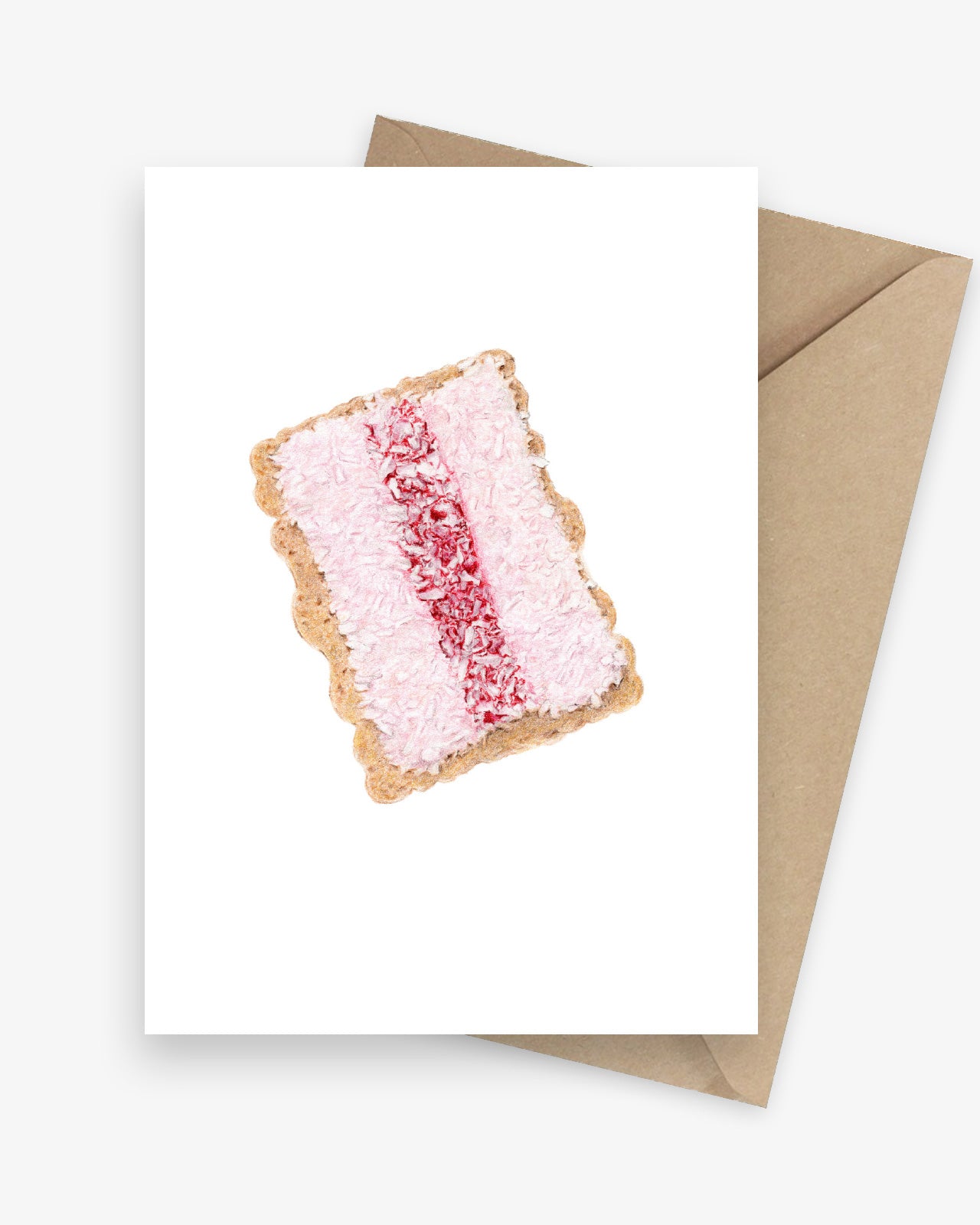 Iced Vovo: Nostalgic Australian Childhood Snack Greeting Card