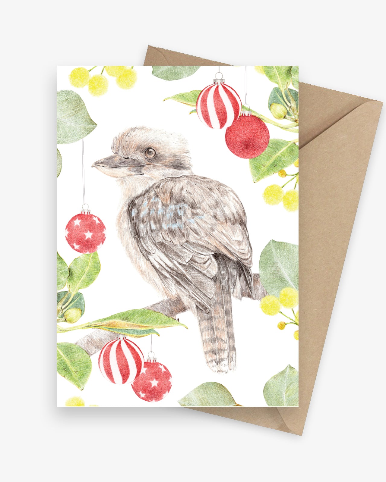 Kookaburra Merry Christmas Card | Australian native bird