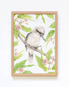 Beautiful art print of Australian Native bird the Kookaburra