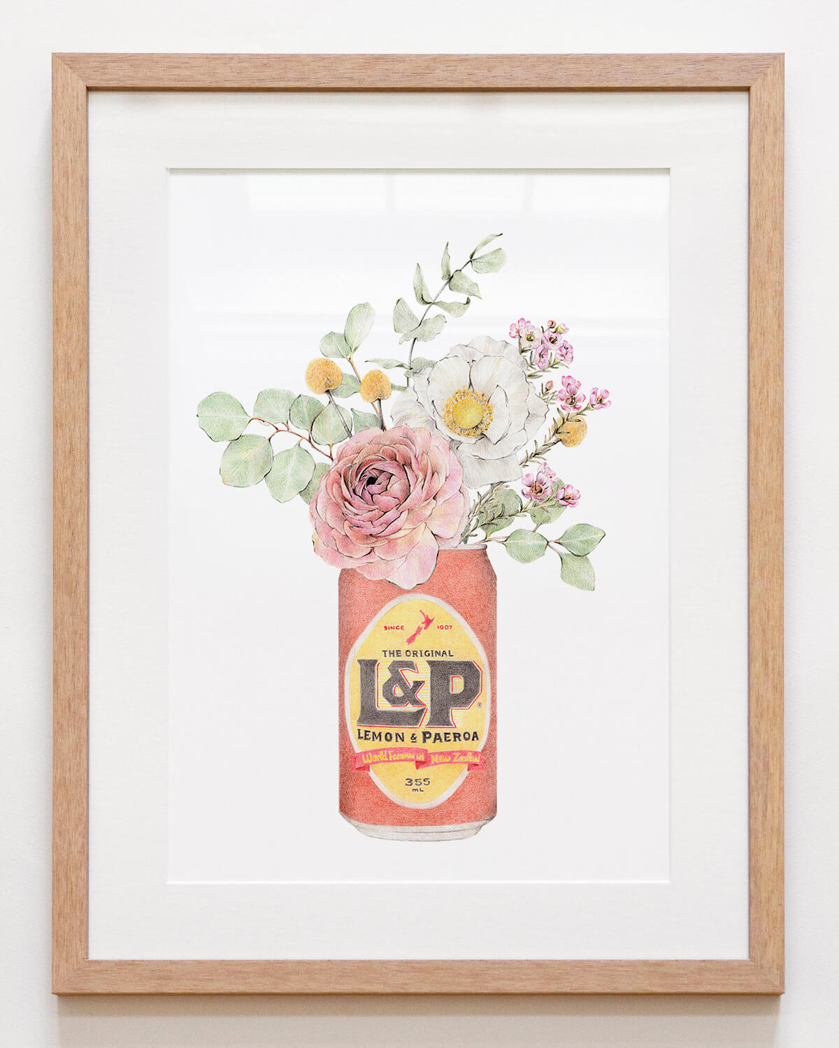 Botanical Print featuring L & P and florals