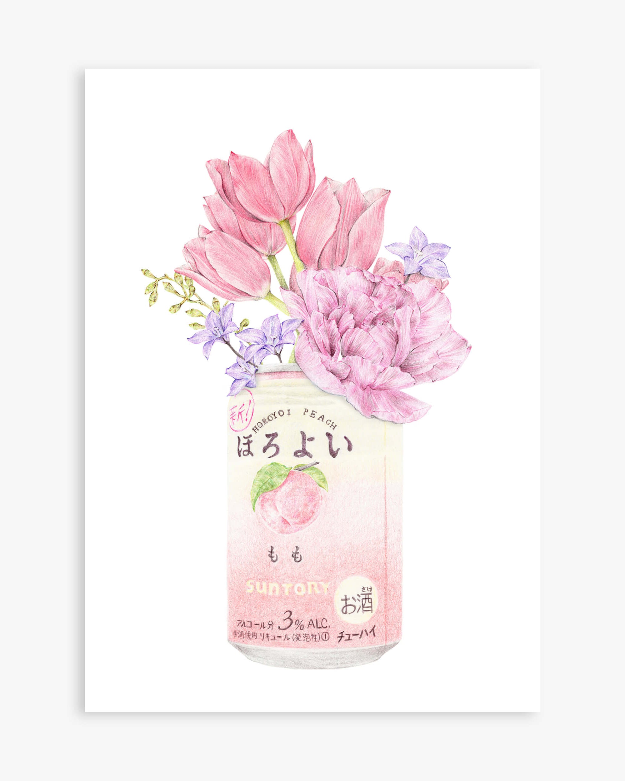 Suntory Horoyoi Peach Fine Art Print