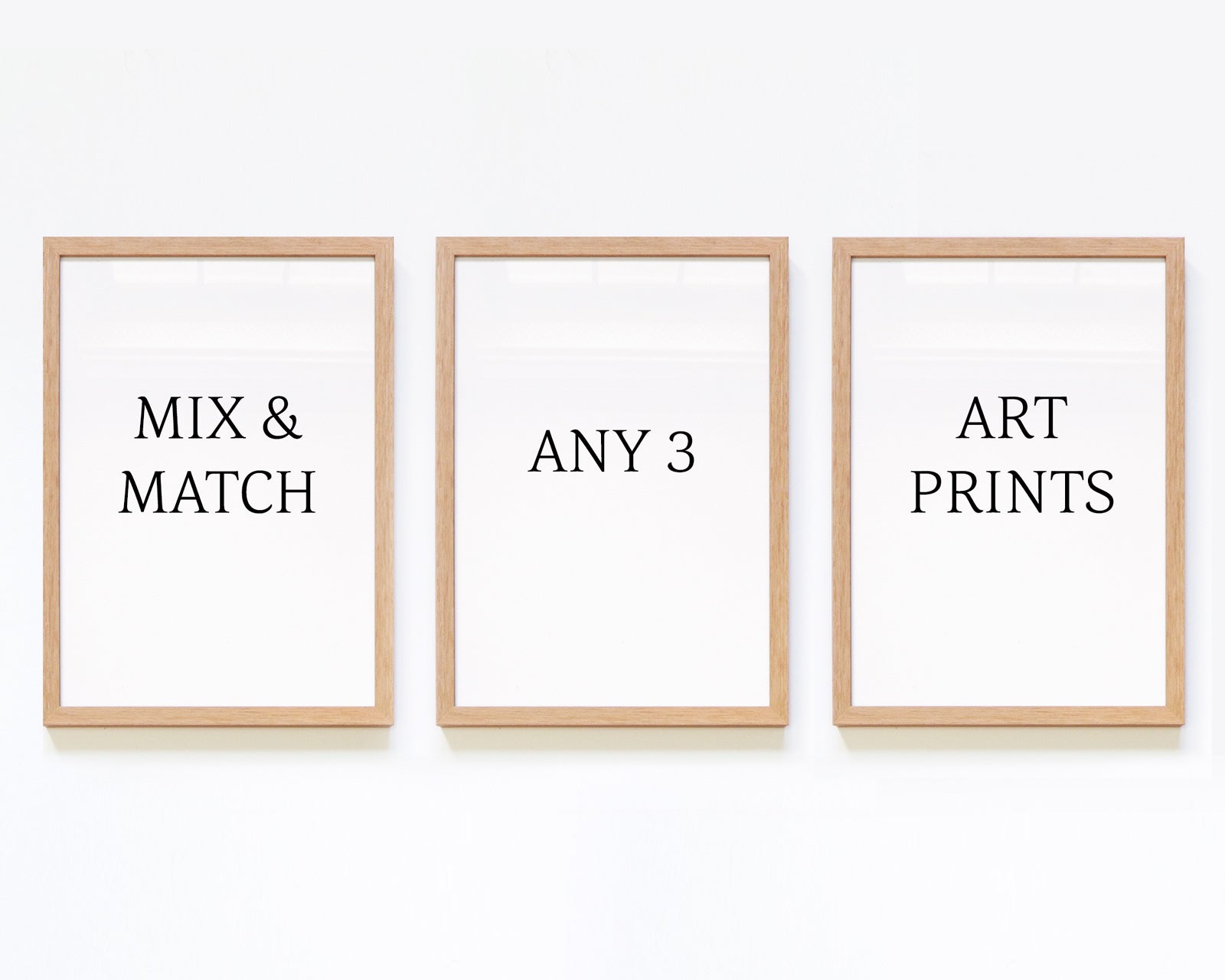 Set of 3 framed wall art-choose your own