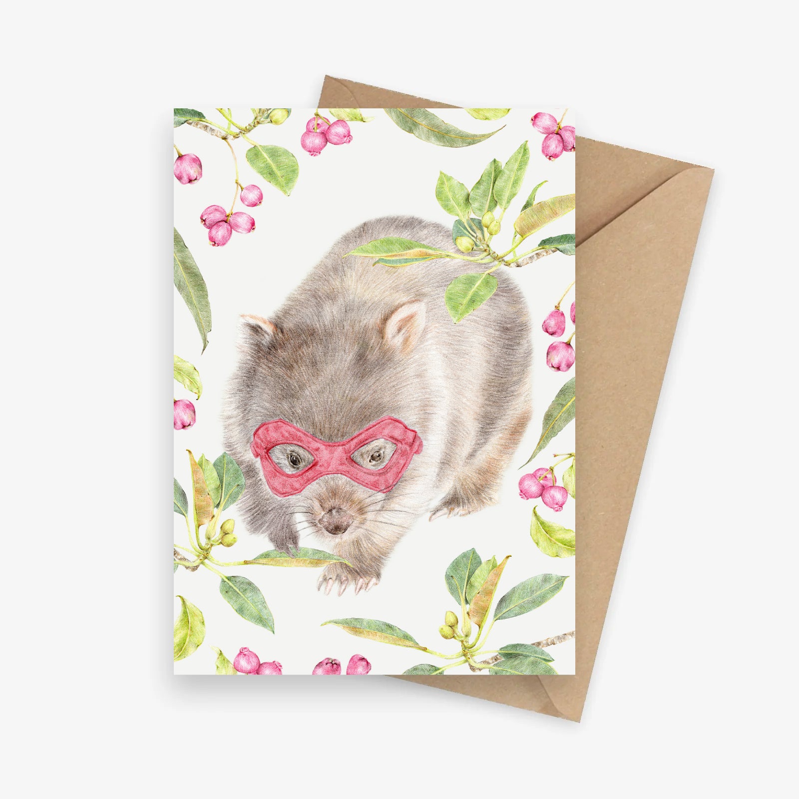 Super wombat kids birthday card