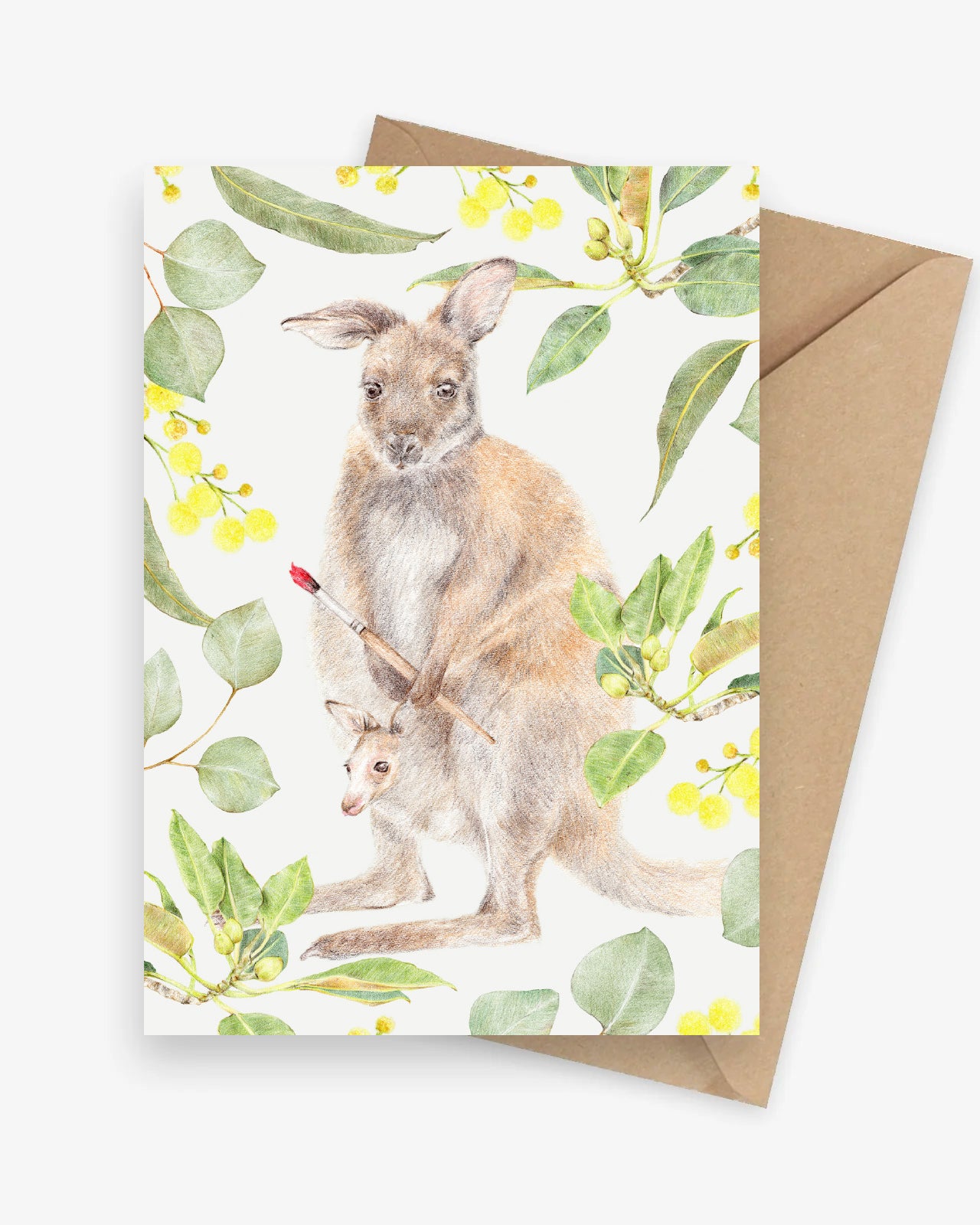 The Crafty Corner Kangaroo greeting card
