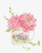 Bunnys Day Out Peonies Botanical Art