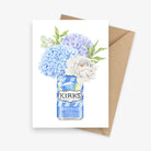 Kirks Lemonade with hydrangeas greeting card