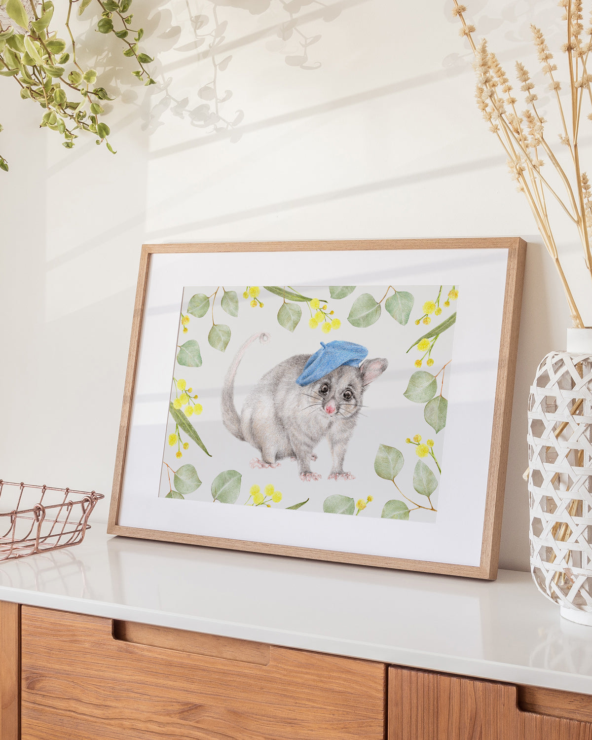 Best Dressed possum animal wall art