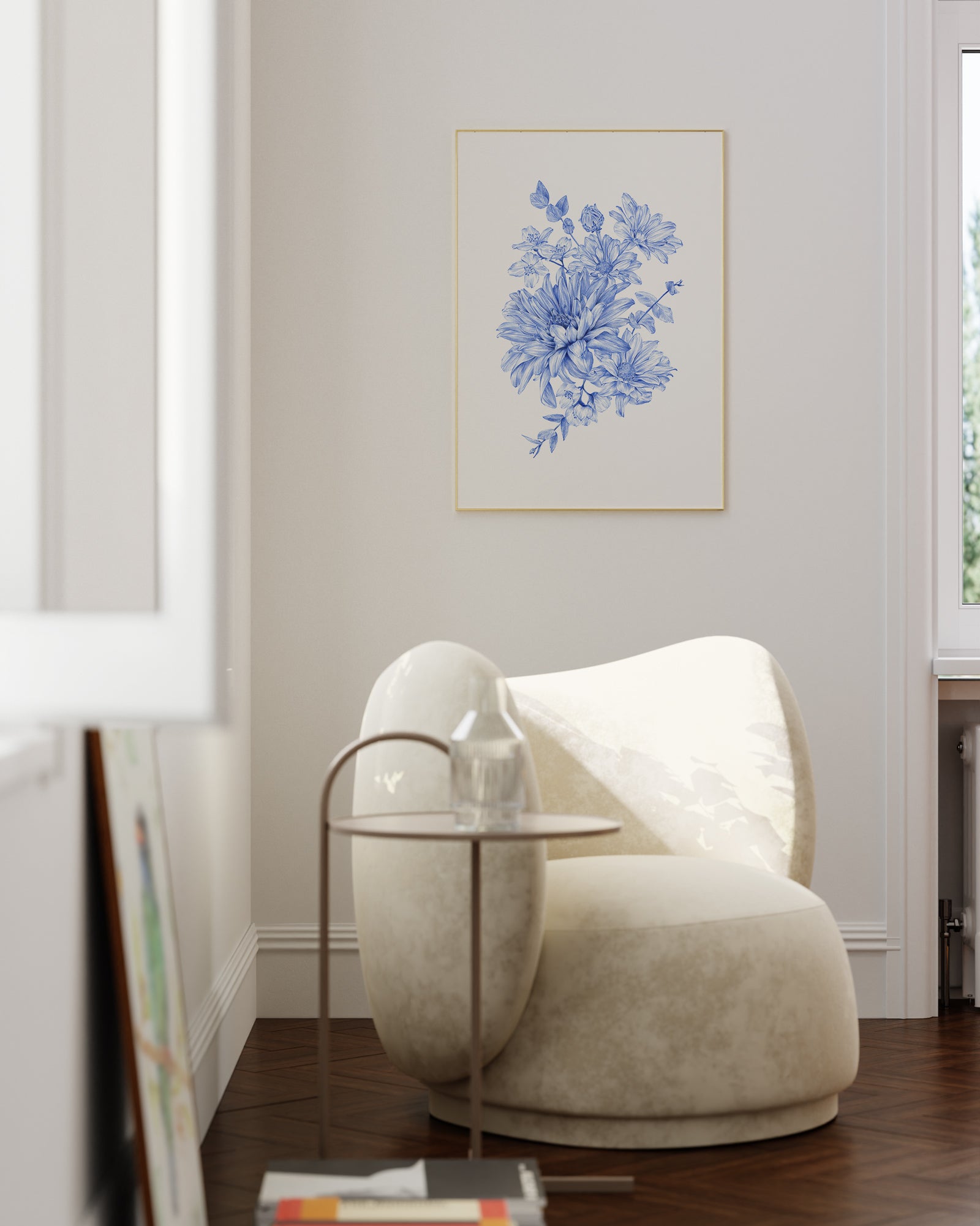 Botanica Blue | Hamptons Style Botanical Art by Carmen Hui