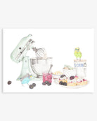 Budgies Bake Off Kitchen Wall Art Print