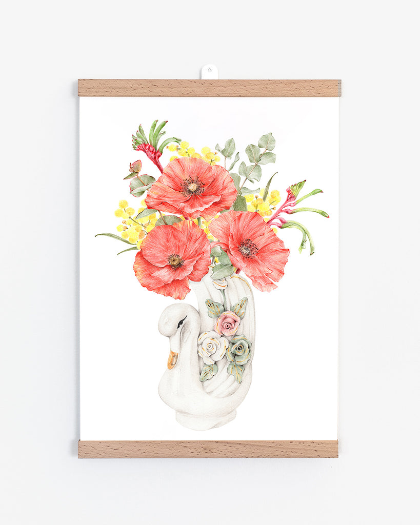 Vintage inspired botanical wall art