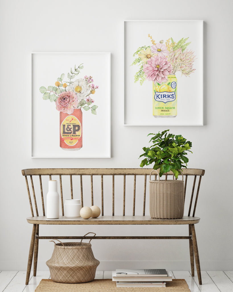 Botanical prints for neutral homes