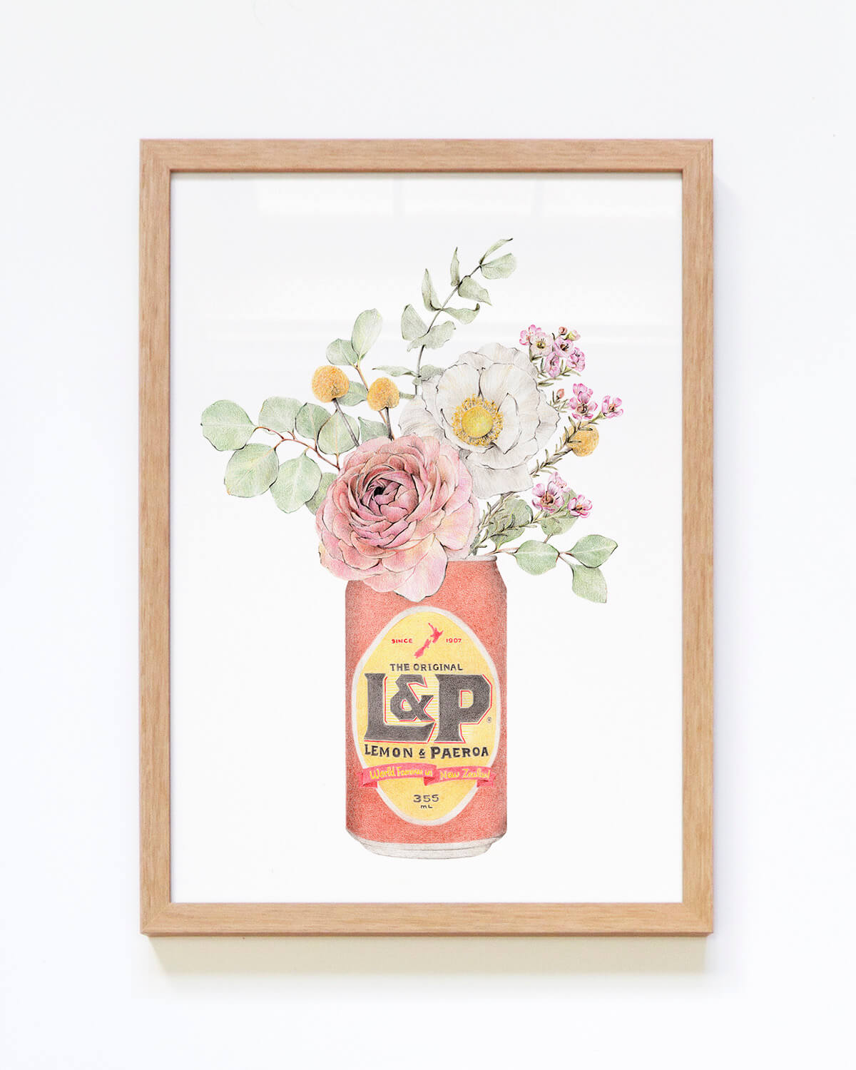 Classic New Zealand Soft Drink L&P Artwork by Carmen Hui