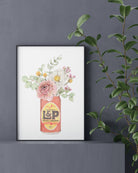 Art based on Lemon & Paeroa (L&P) soft drink manufactured in New Zealand