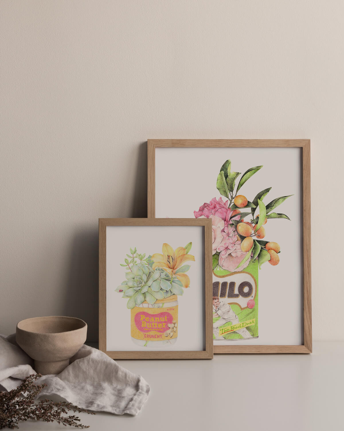 Australian art prints featuring Milo with Peanut Butter art print