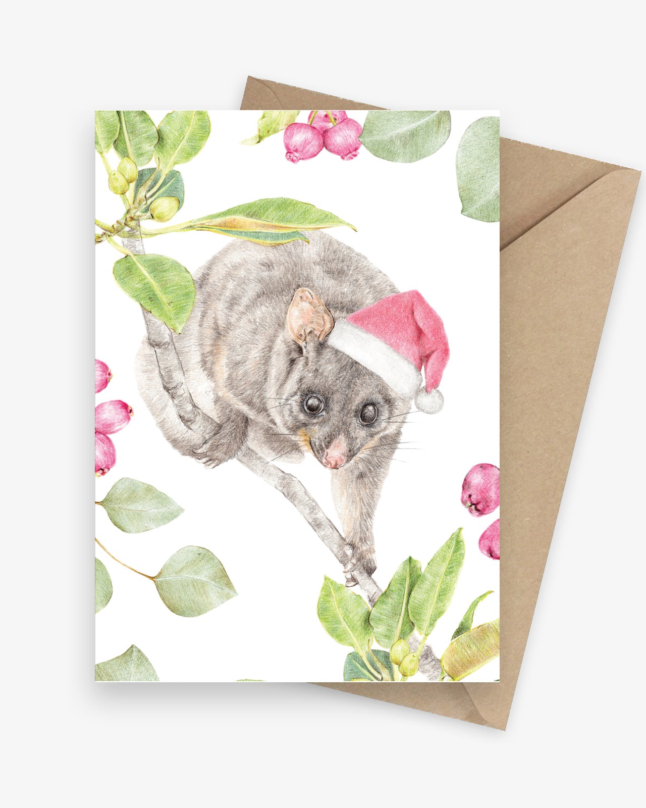 Possum Christmas Greeting Card | Australian Animal