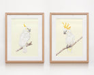 Set of 2 framed nursery art prints with cockartoos