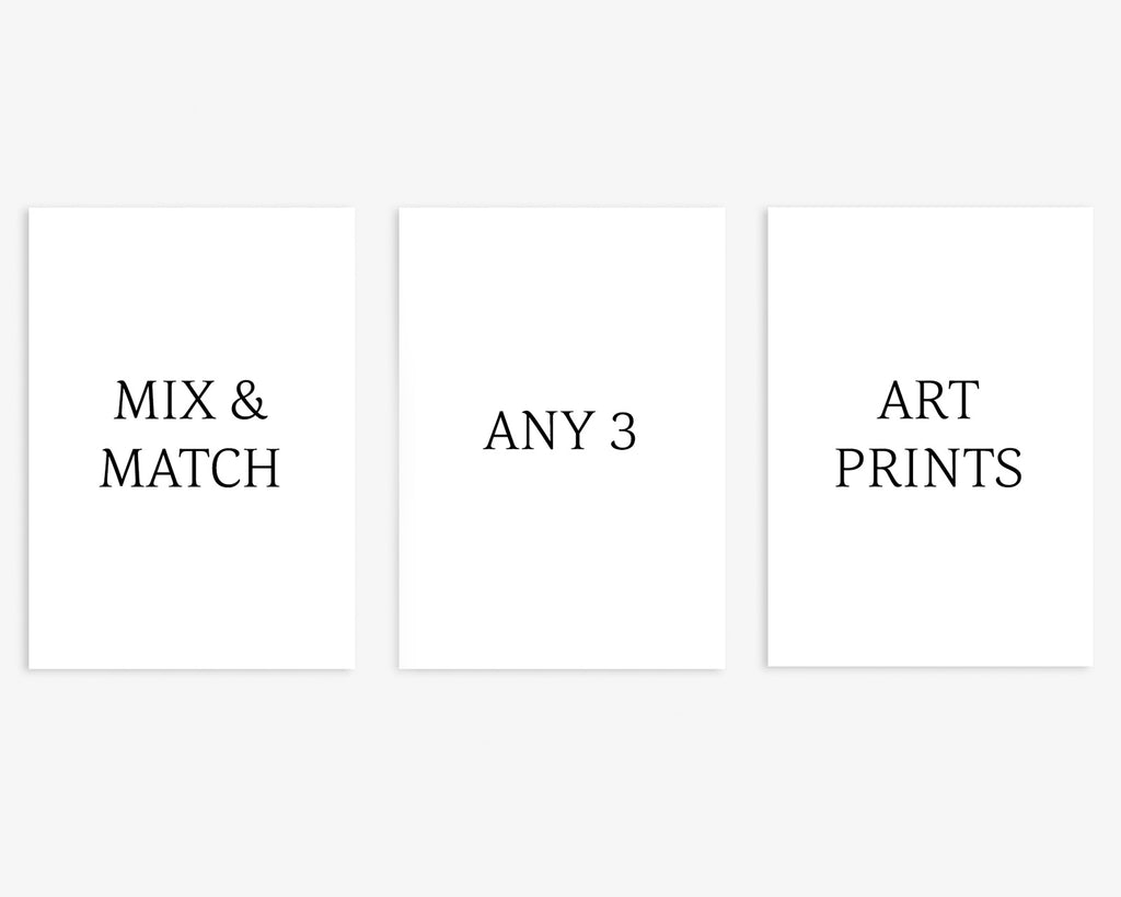 Choose your own set of 3 wall art