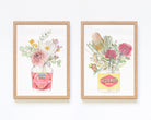 Set of 2 Australian wall art with Strawberry Jam and Vegemites