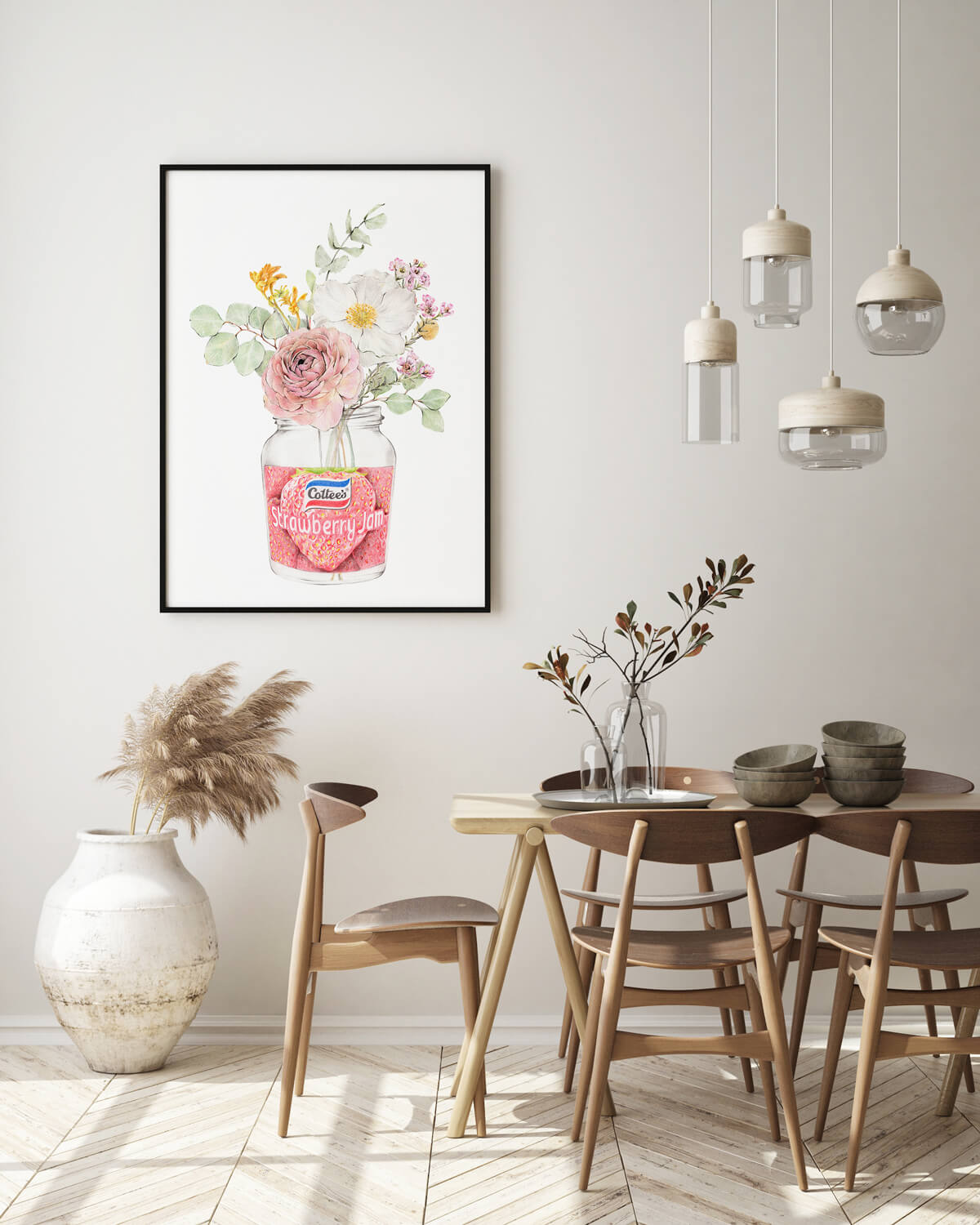 Cottee's Jam and Australian Flower Wall Art 