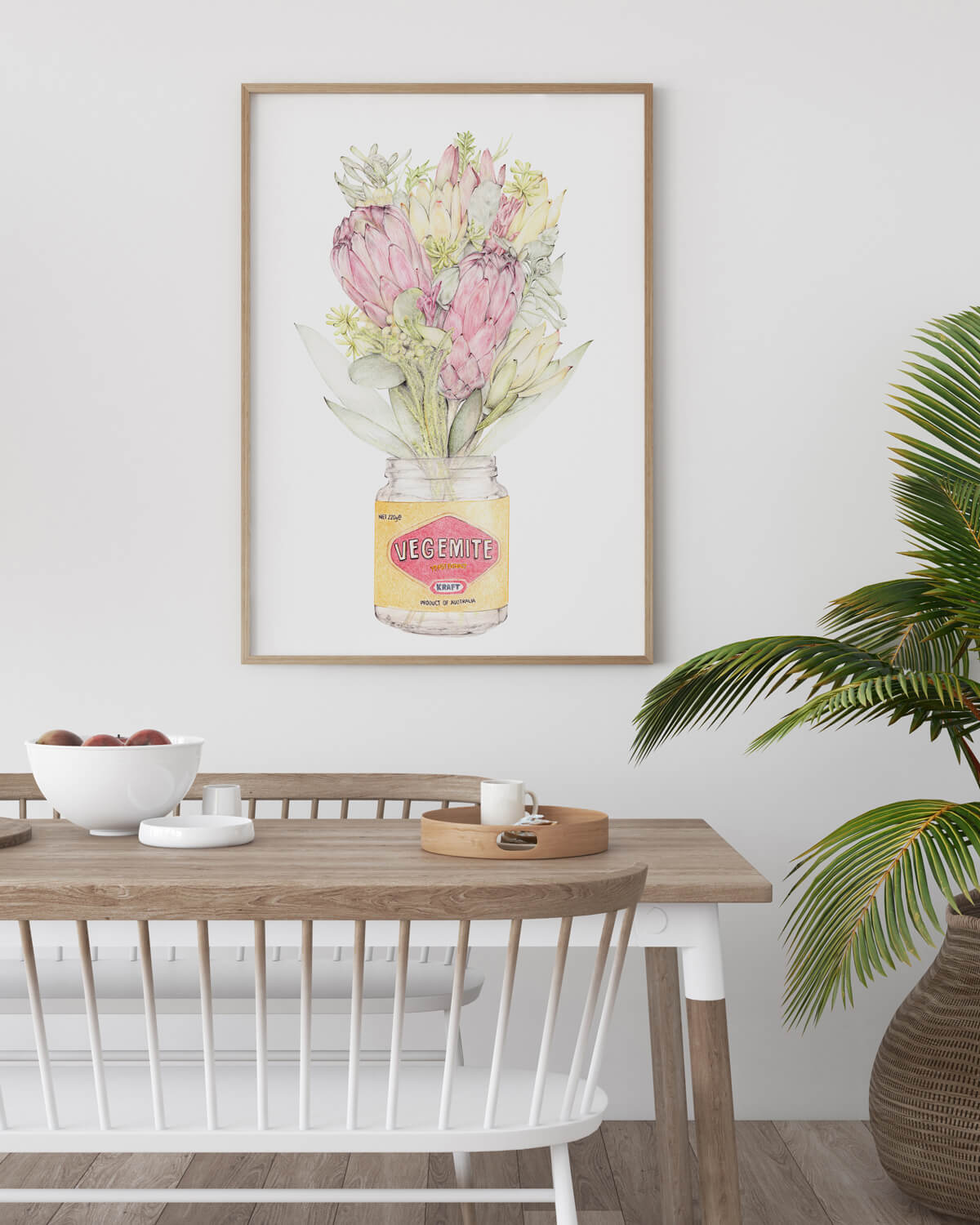 Vegemite with protea fine art print