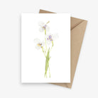 White Iris Australian Native Botanical Greeting Card